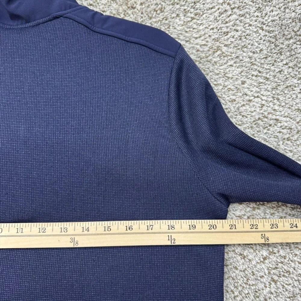 Under Armour Storm Sweater Men's Small‎ Blue 1/2 Zip Fleece Pullover Golf New